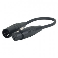 DAP Audio DMX Adapteris XLR 5 pin Male uz XLR 3 pin Female   25 cm PC Midi & Data Cables